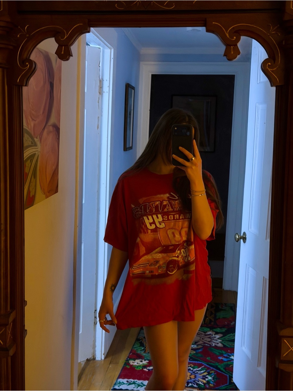 Red Graphic Racing Tee